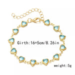 18K Gold-Plated Heart Bracelet