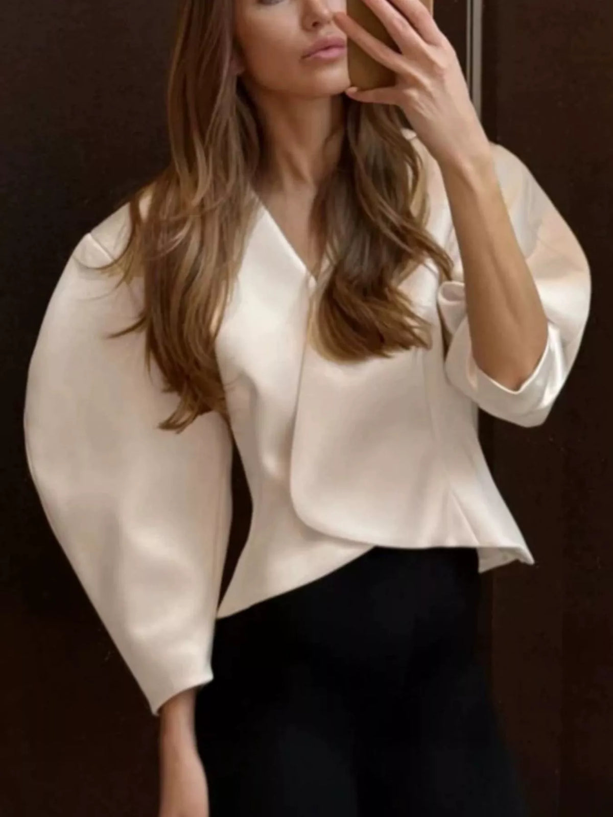 Puff Sleeve Cropped Outerwear
