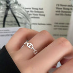 925 Sterling Silver Geometric Ring