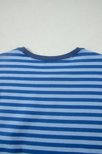 Striped Short Sleeve Top and Shorts Set