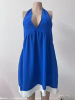 Backless Halter Neck Mini Dress