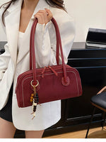 Zipper Closure Shoulder Bag