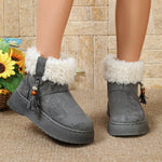 Round Toe Faux Fur Lined Boots