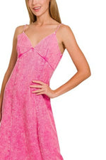 Zenana Tencel Mineral Washed Maxi Dress