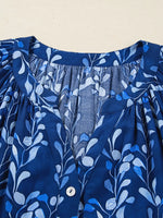 Botanical Print Button Up Shirt