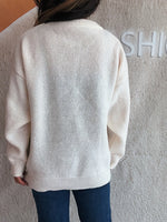 Cherry Round Neck Long Sleeve Sweater