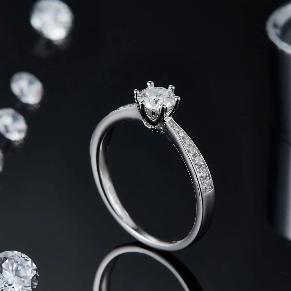 Moissanite 925 Sterling Silver Ring