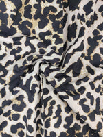 Leopard Sweetheart Neck Maxi Dress