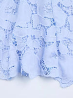 Floral Lace Short Sleeve Midi Dress