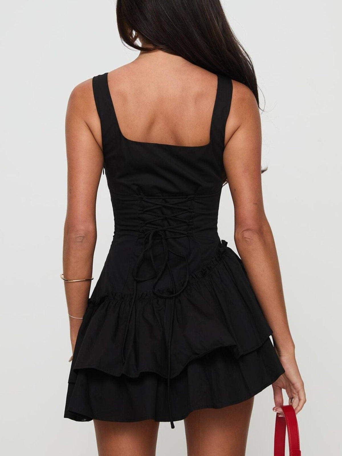 Ruffled Layered Mini Dress
