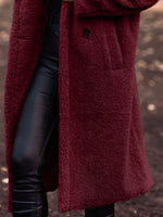 Teddy Bear Hooded Longline Outerwear