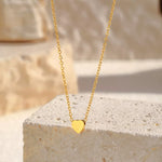 18K Gold-Plated Heart Pendant Necklace