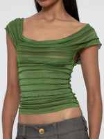 Ruched Solid Tank