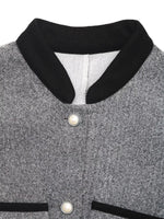 A-Line Long Sleeve Button-Down Dress