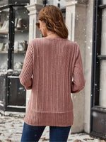 Ribbed Knit Faux Layered T-Shirt
