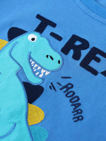 Children's Dinosaur Embroidered T-Shirt and Shorts Set