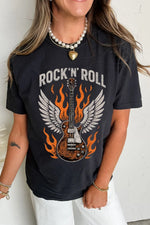 Graphic Round Neck Short Sleeve T-Shirt