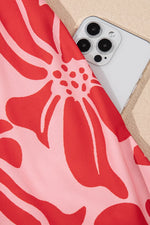 FloralRuffled V-Neck Midi Dress with Button Front