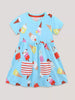 Children's Ice Cream Print Short Sleeve Dress