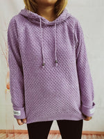 Drawstring Long SleeveHooded Sweater