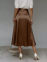 Satin Midi Skirt