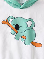 Children's Koala Graphic Hoodie & Pants Set