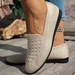 Breathable Knit Slip-On Loafers