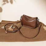 Adjustable Strap Leather Crossbody Bag