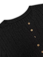 Plus Size Ribbed Knit Button-Front Top and Pants Set