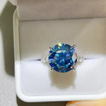 10 Carat 925 Sterling Silver Moissanite Ring
