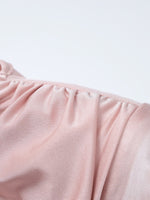 Ruched Knot Front Long Sleeve Maxi Dress