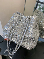 Sequin Bucket Shoulder Bag