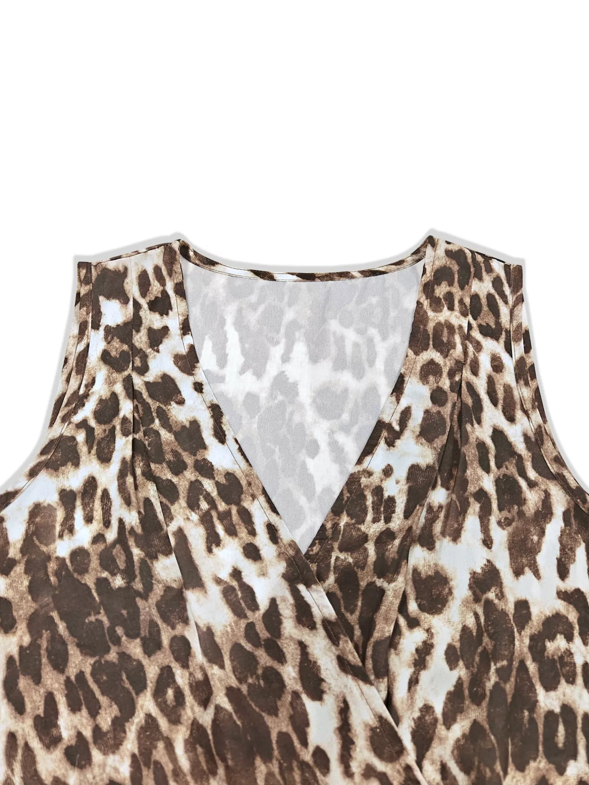 Leopard Sleeveless Top and Skort Set