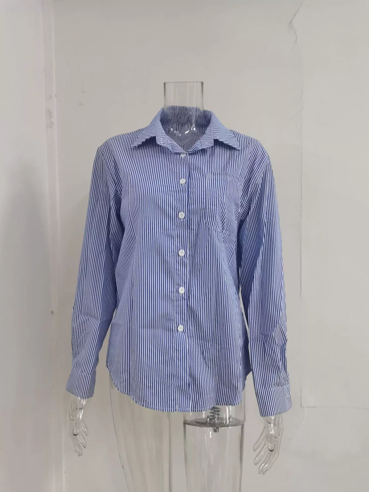 Striped Button-Down Relaxed Fit Shirt