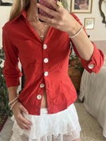 Collared Neck Button-Down Shirt