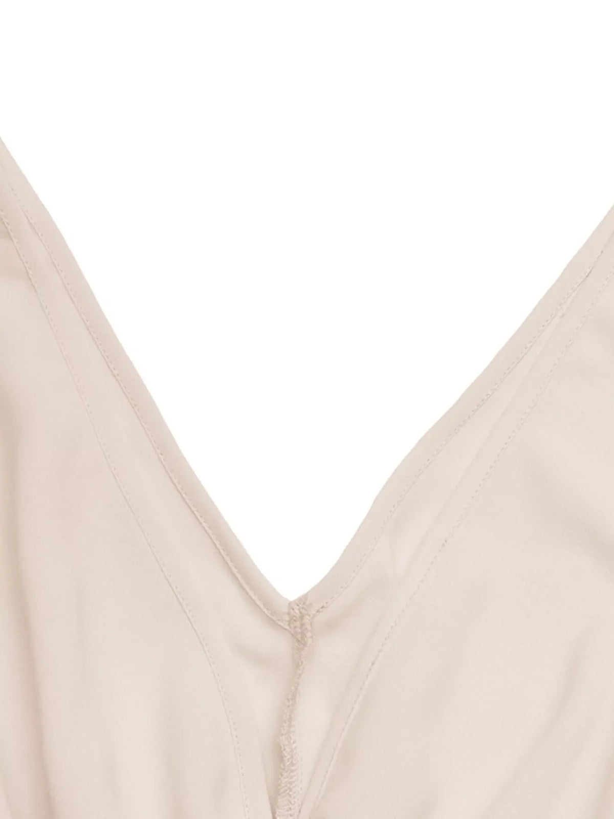 Pleated V-Neck Midi Dress