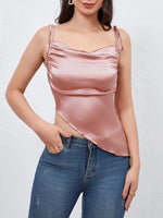 Asymmetrical Tie Shoulder Cami