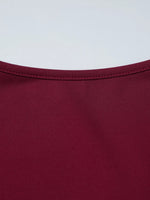 Sweetheart Neck Lace Trim Tie-Front T-Shirt