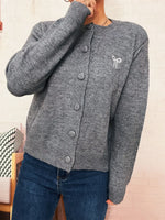 Button-Up Long Sleeve Cardigan