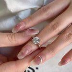 2 Carat Moissanite 925 Sterling Silver Ring