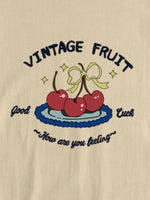 Plus Size Fruit Graphic Round Neck T-Shirt