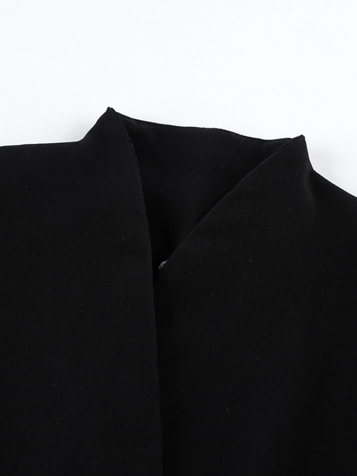 Pleated One Button Blazer Dress