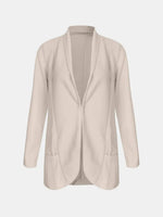 Collared Neck Long Sleeve Blazer