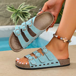 Triple Buckle Adjustable Sandals