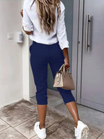Pleated Detail Pants with Pockets
