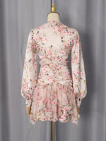 Floral Print Ruffle Mini Dress