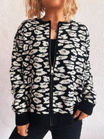 Zip Up Long Sleeve Cardigan