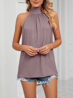 High Neck Tie Back Cami