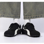 Contrast Lace Up Casual Sneakers