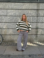 Jaida Loose Striped Pullover Sweater for Cozy Fashion